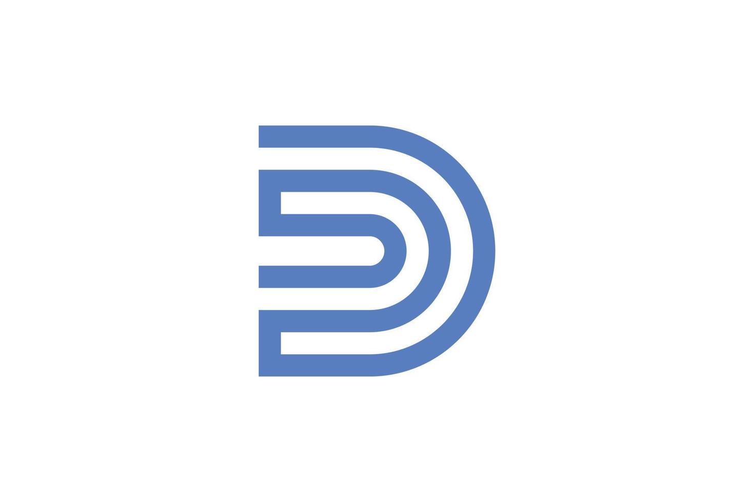 abstracte letter d-logo vector