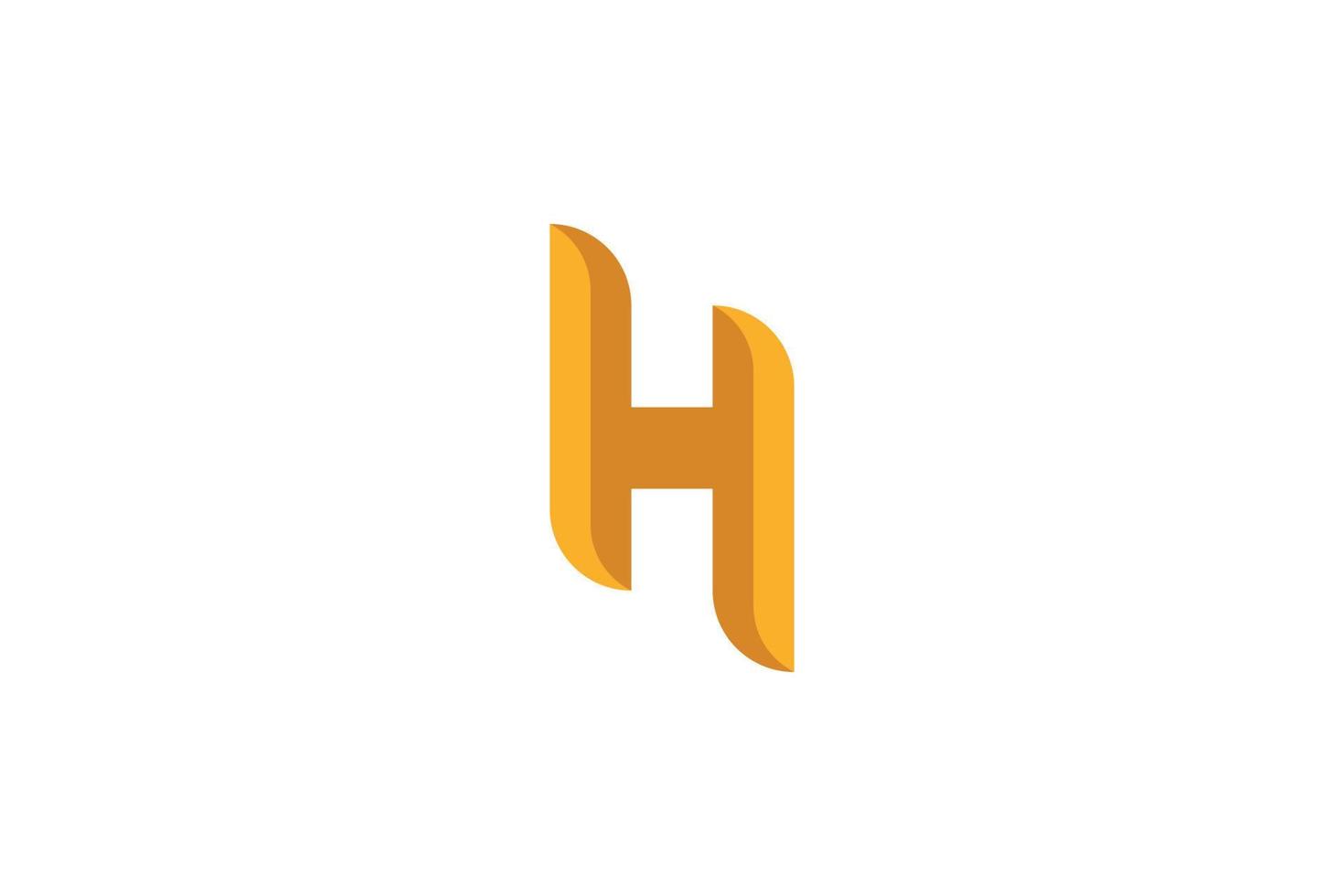 kleurrijk brief h logo vector