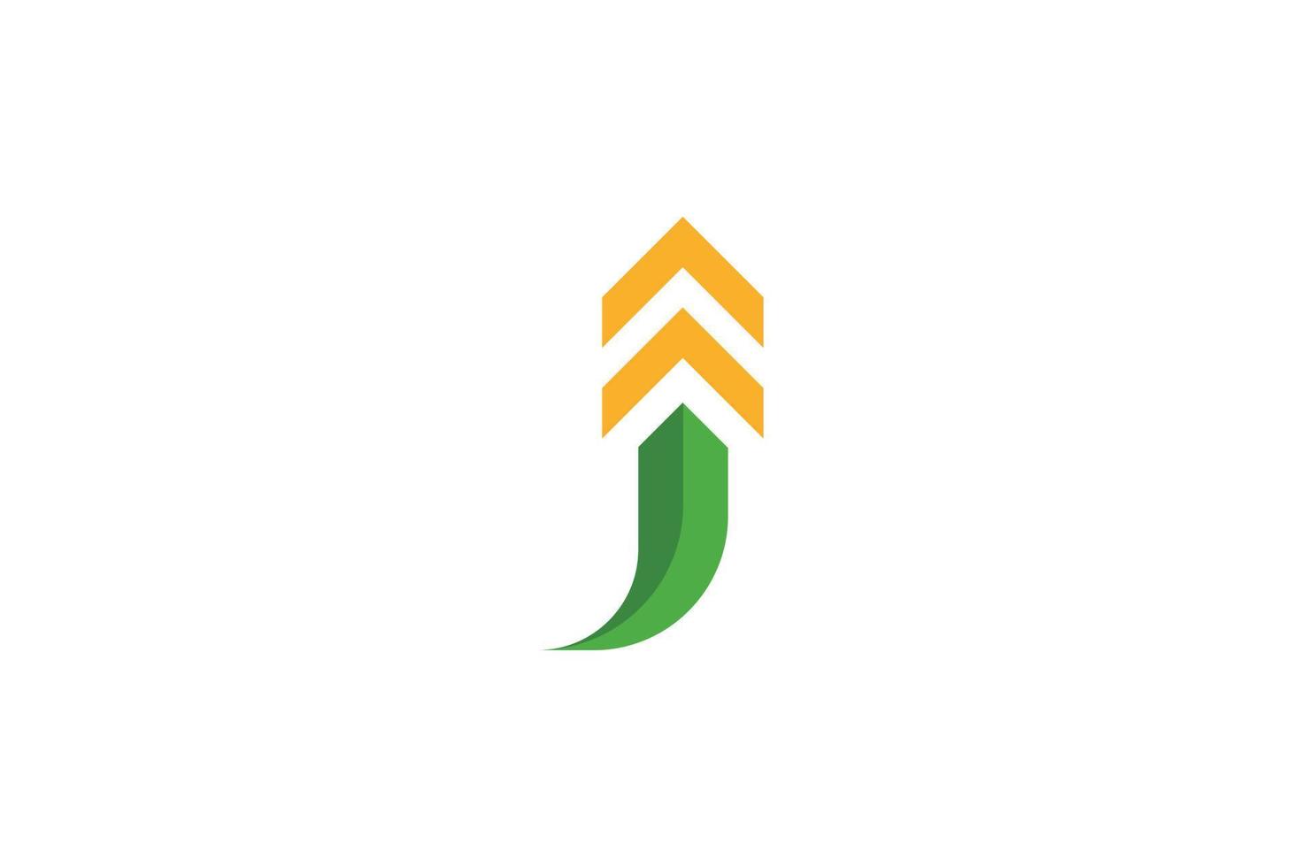 j abstract brief logo vector