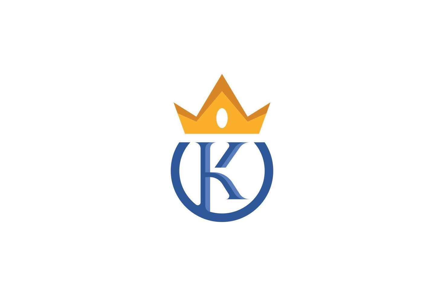 k brief kleurrijk logo vector