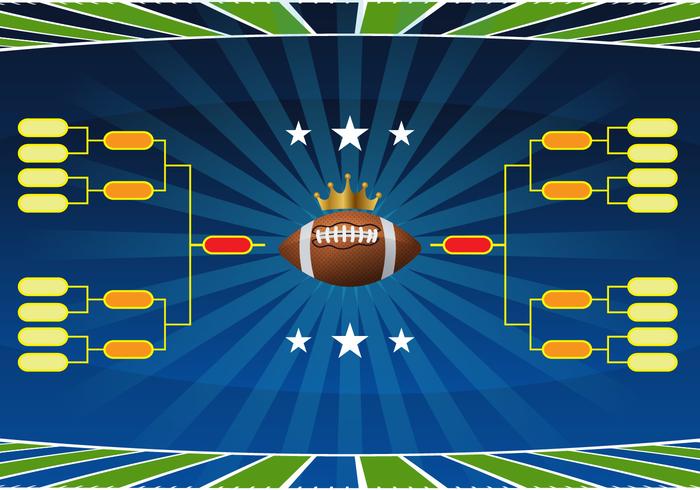 Voetbaltoernooi Bracket Vector