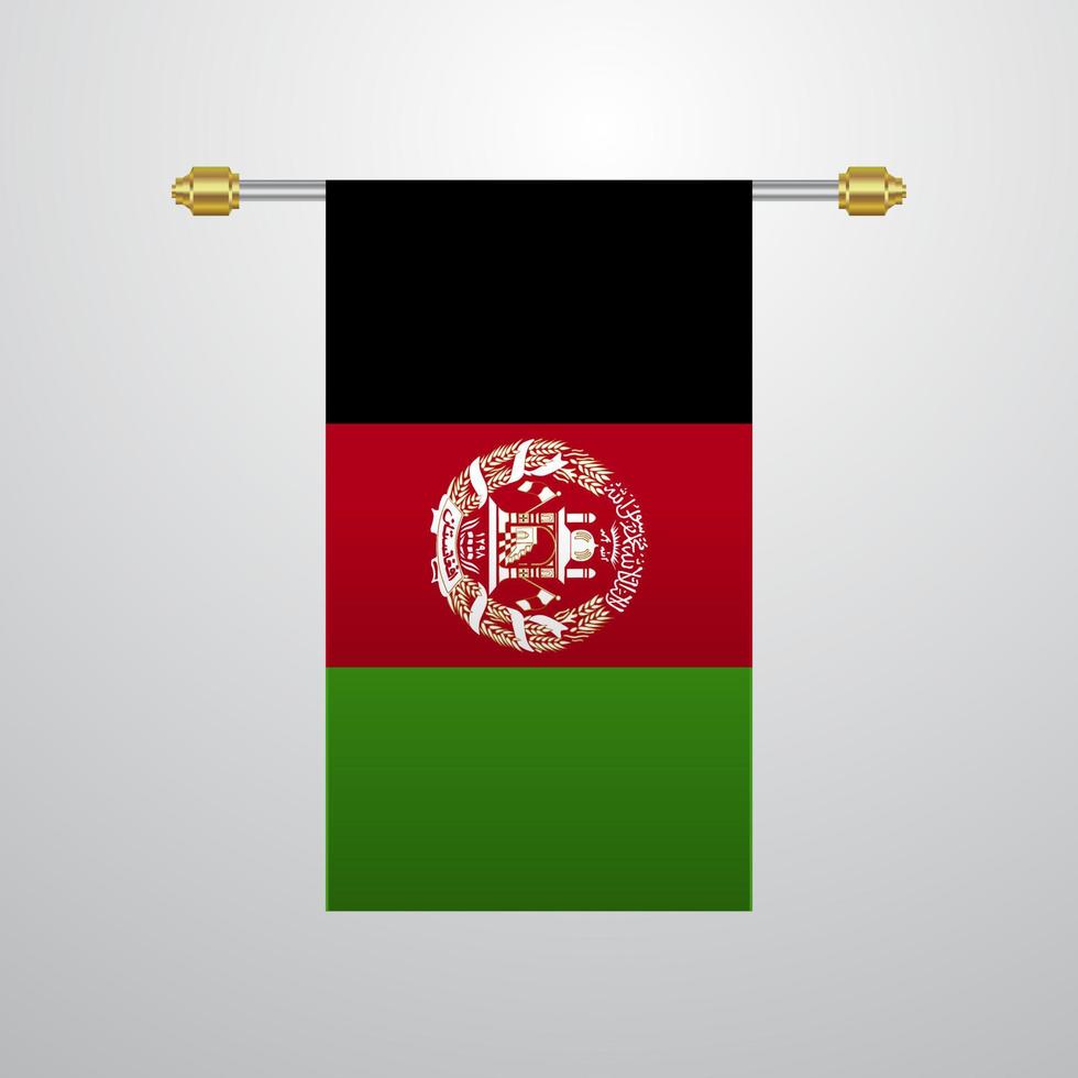 afghanistan hangende vlag vector