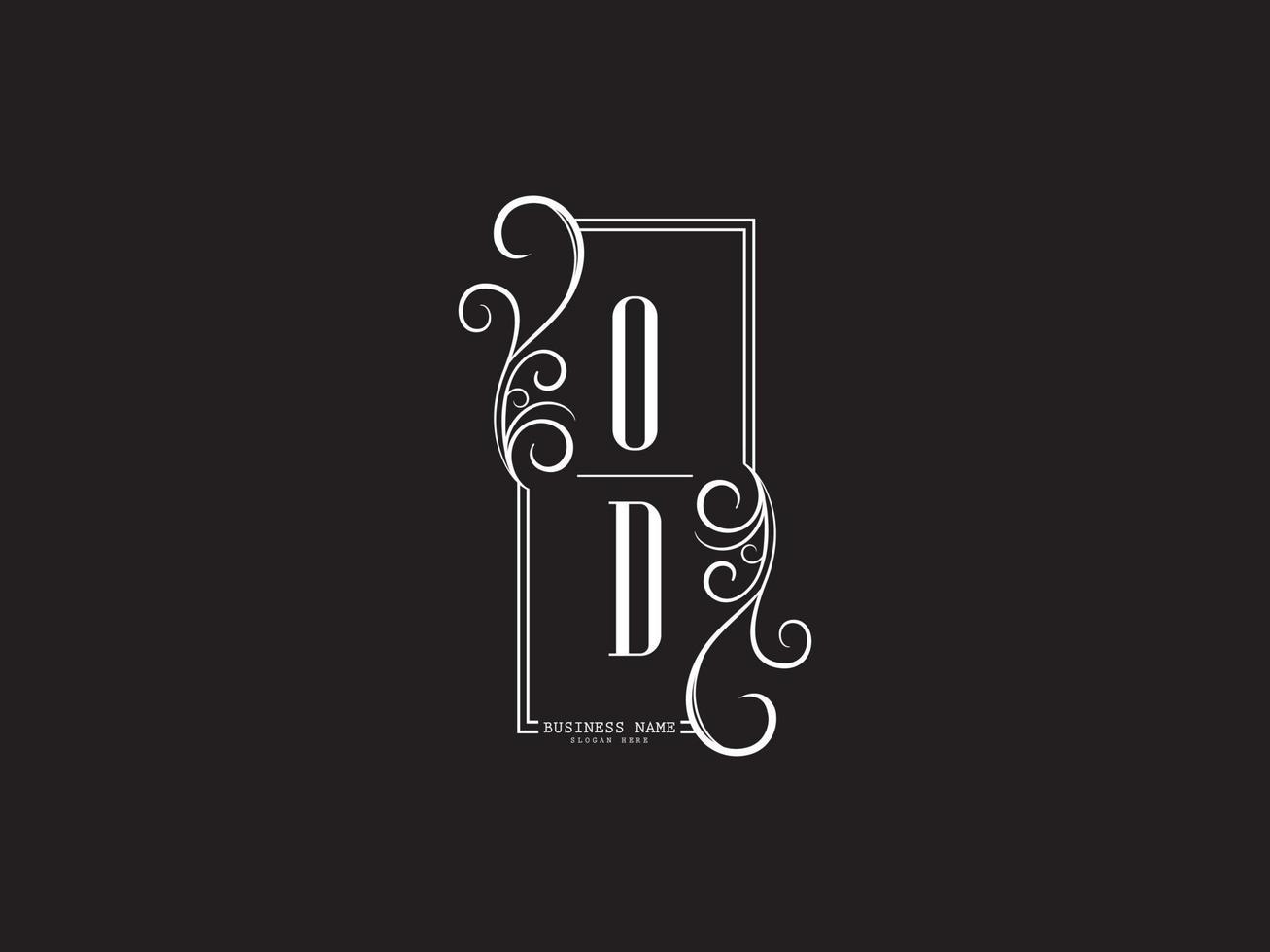 luxe od Doen O d logo brief vector kunst