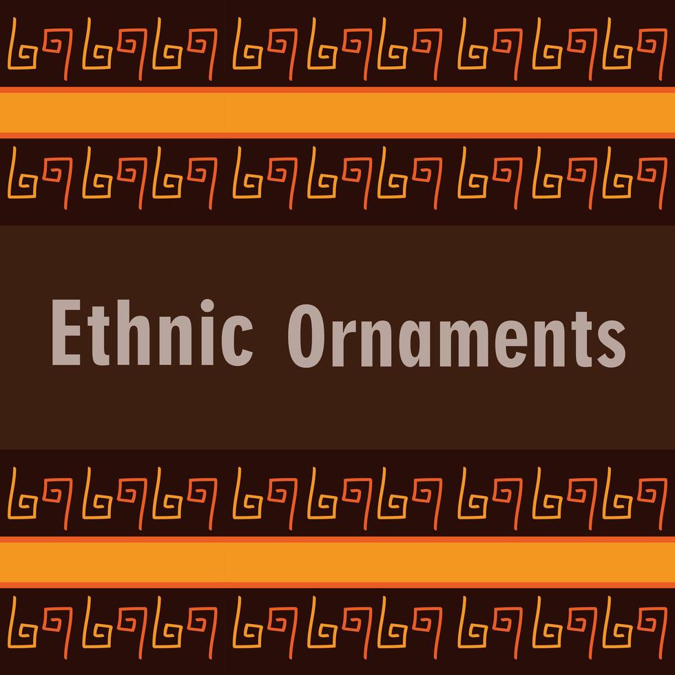 etnische ornament achtergrond tegel banner vector