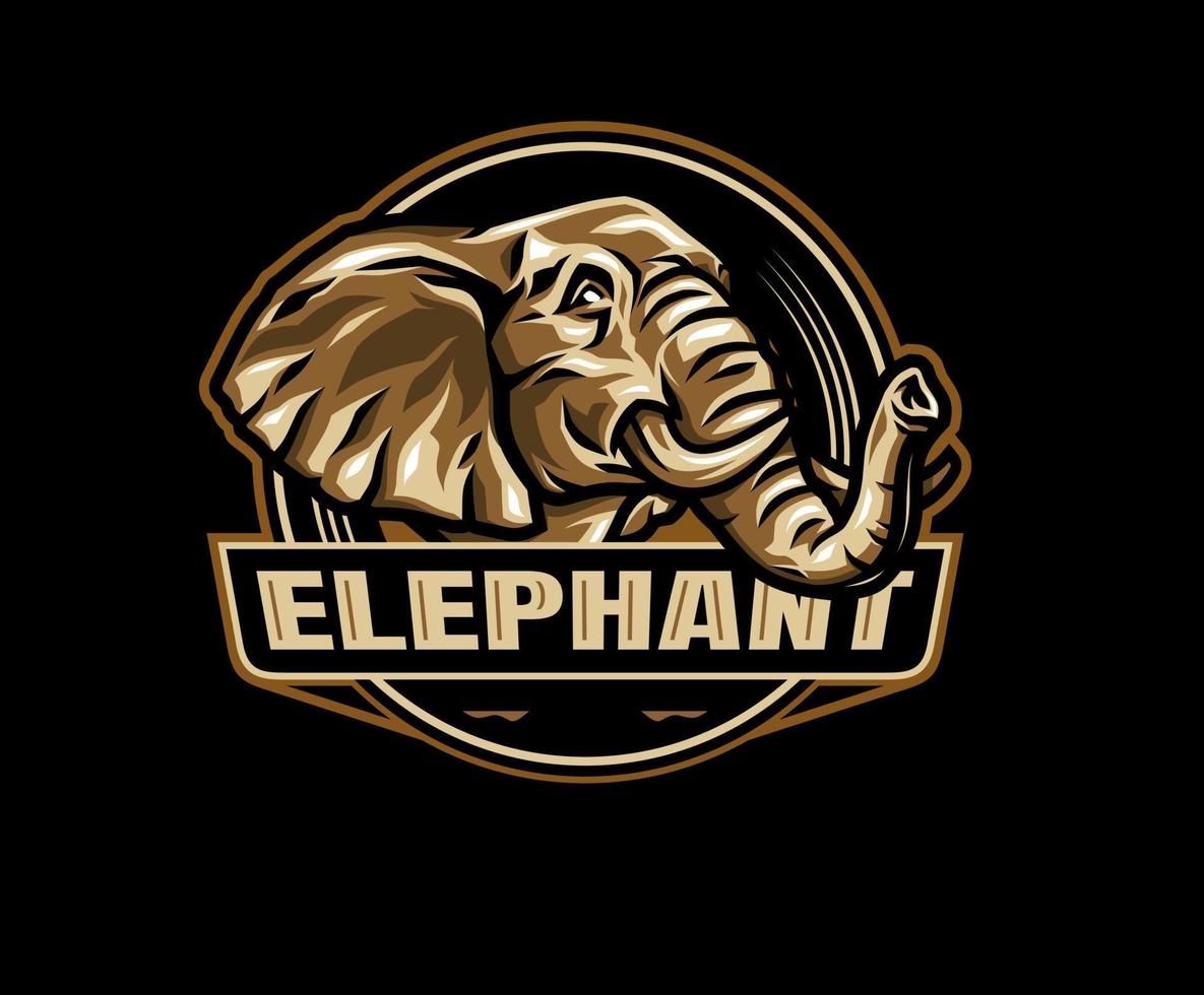 olifant mascottes, sport- mascottes, kleurrijk verzameling, vector illustratie