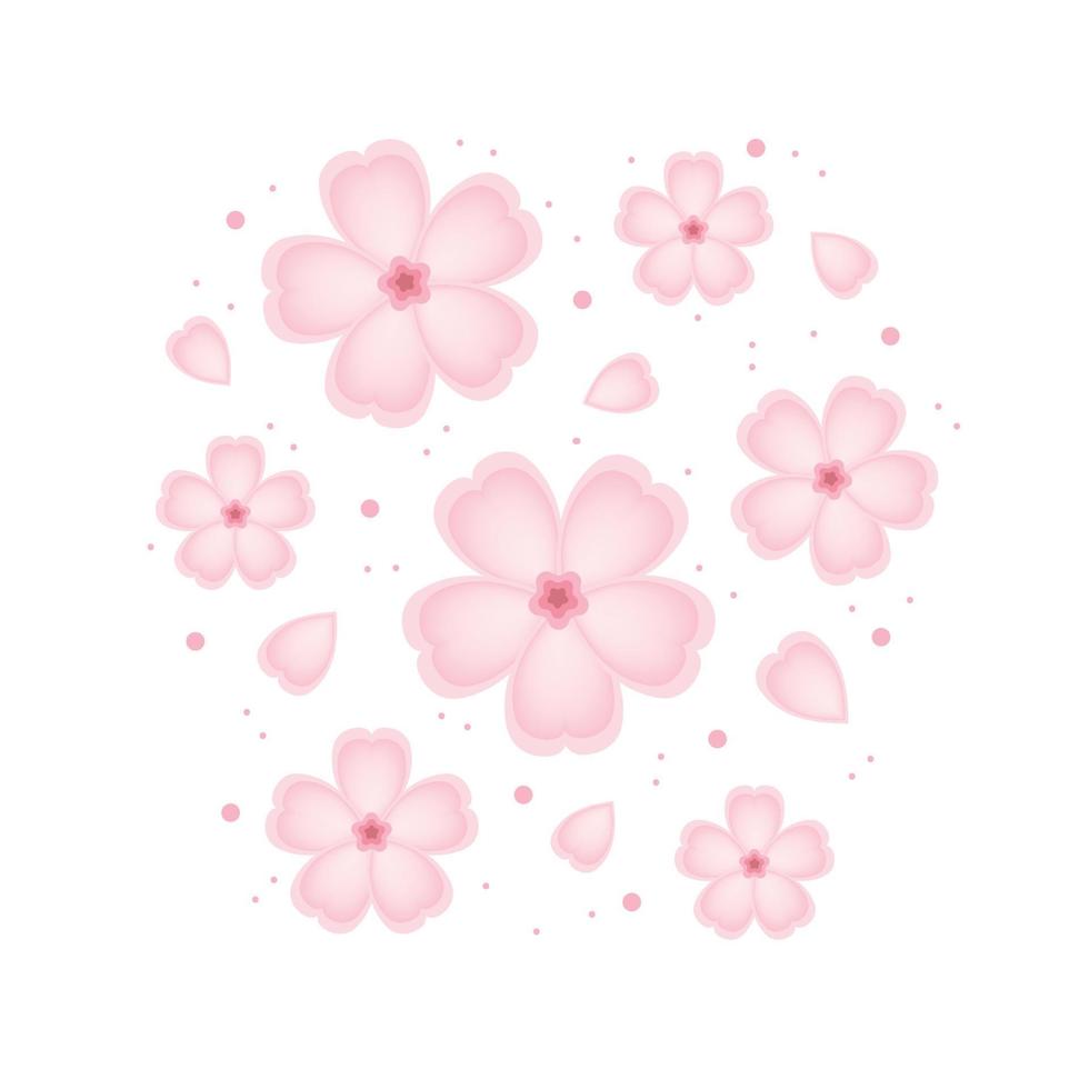 sakura bloem patroon. behang. achtergrond. vrij ruimte voor tekst. kopiëren ruimte. blanco. vector