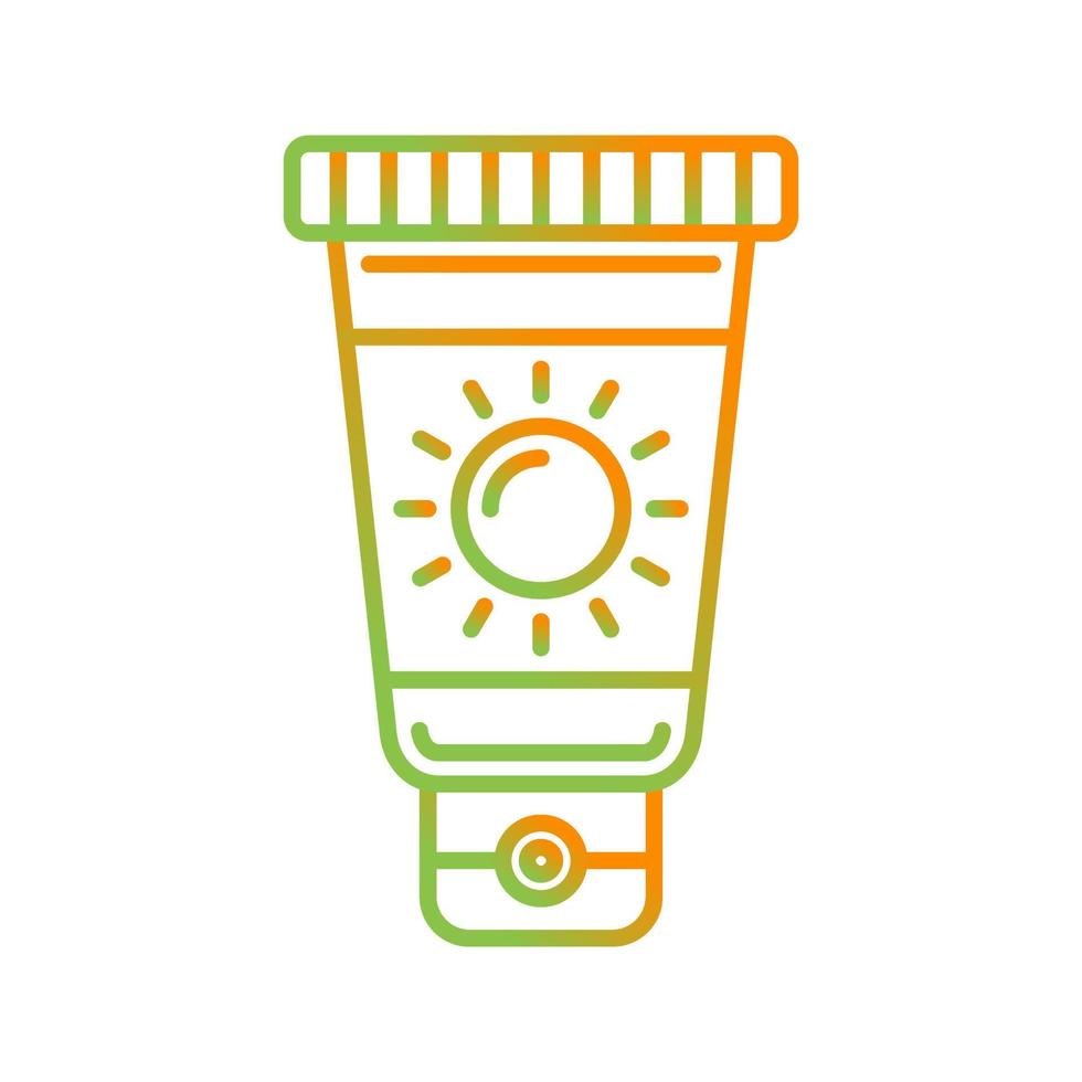 zonnebrandcrème vector icon