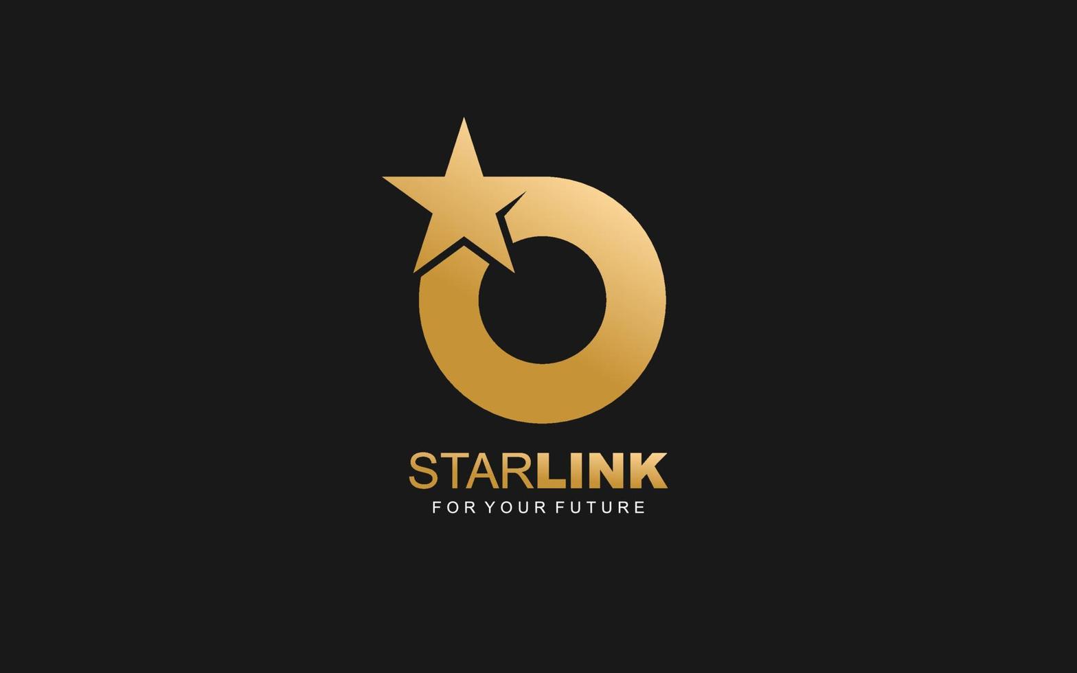 O logo ster voor branding bedrijf. brief sjabloon vector illustratie voor uw merk.