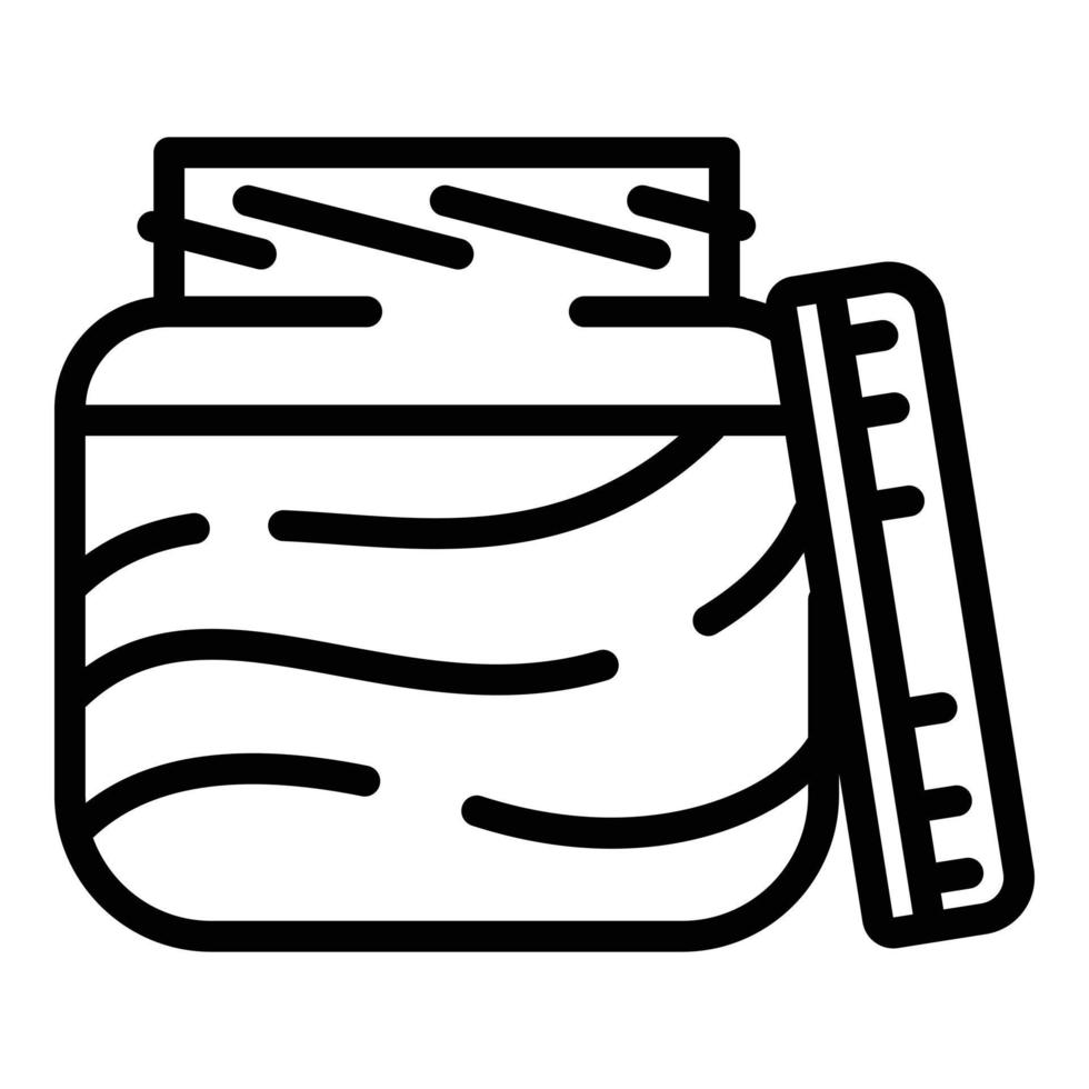 pinda Choco boter icoon, schets stijl vector