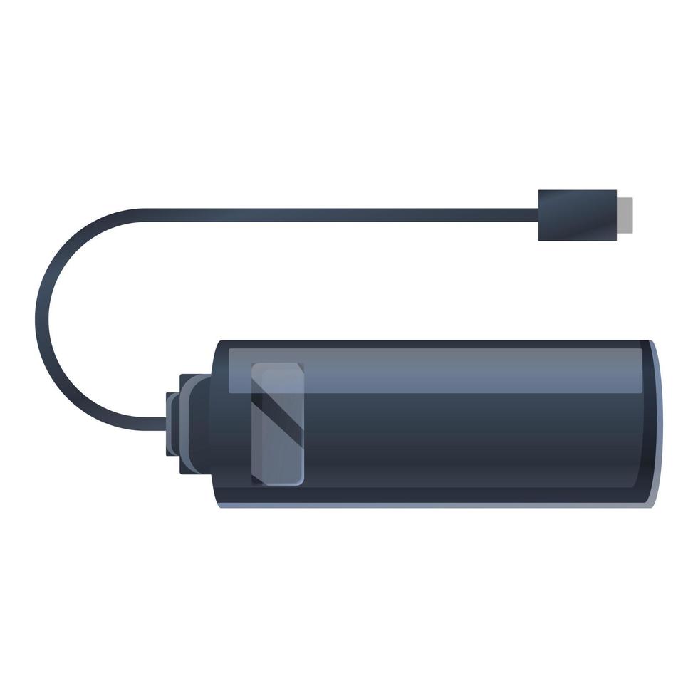 USB macht bank icoon, tekenfilm stijl vector