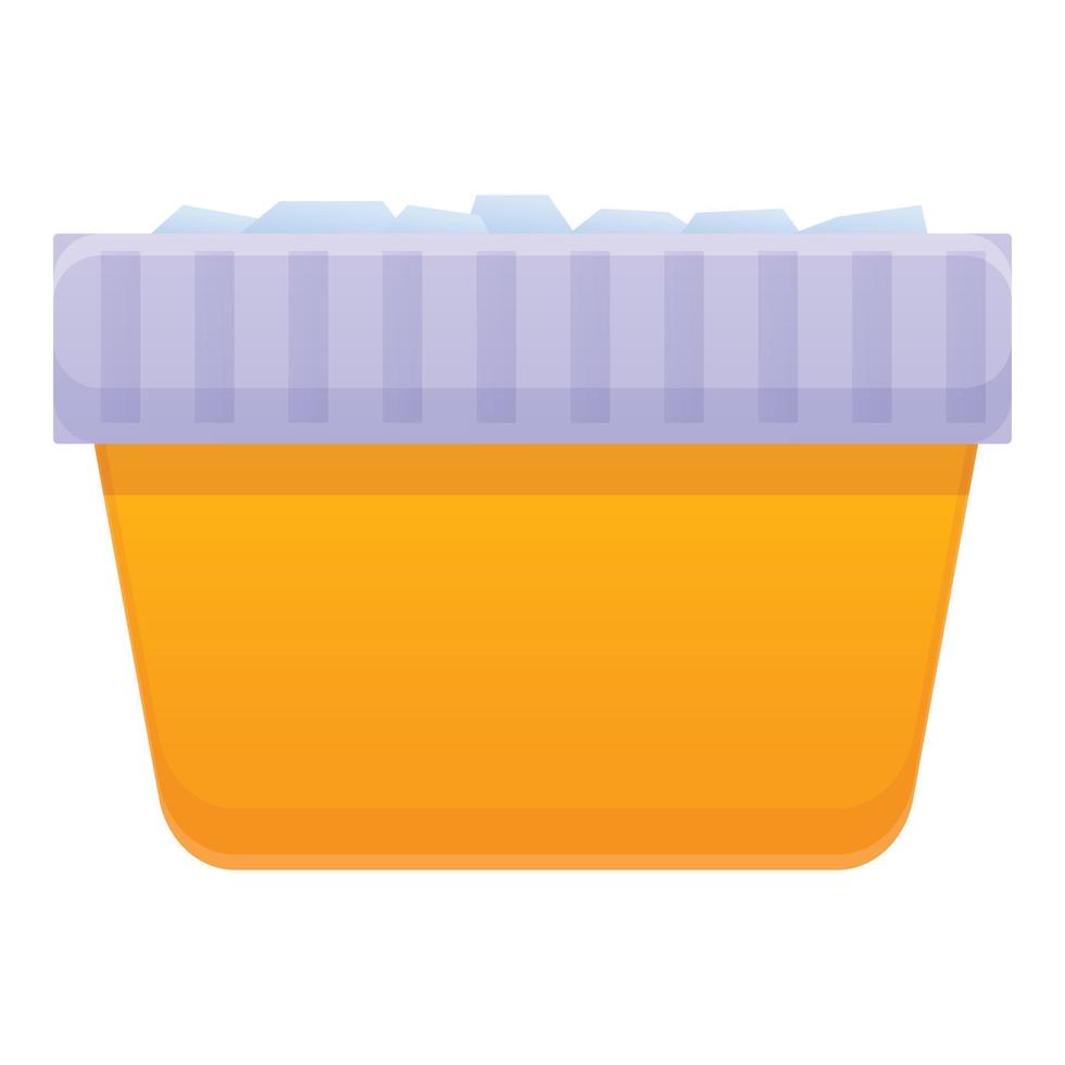 keuken ijs kubus doos icoon, tekenfilm stijl vector