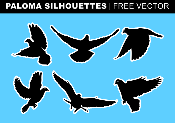 Paloma Silhouettes Gratis Vector