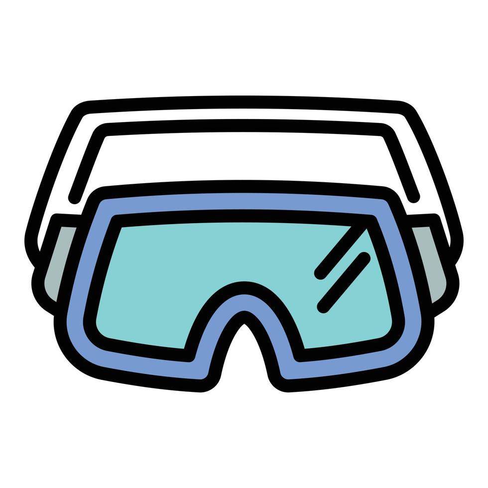 ski bril icoon, schets stijl vector