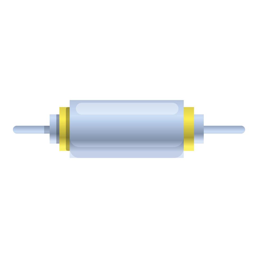 element condensator icoon, tekenfilm stijl vector