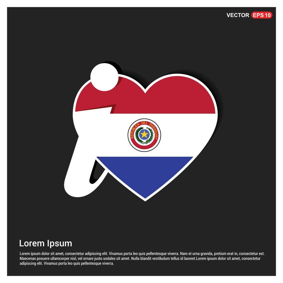 Paraguay vlaggen ontwerp vector