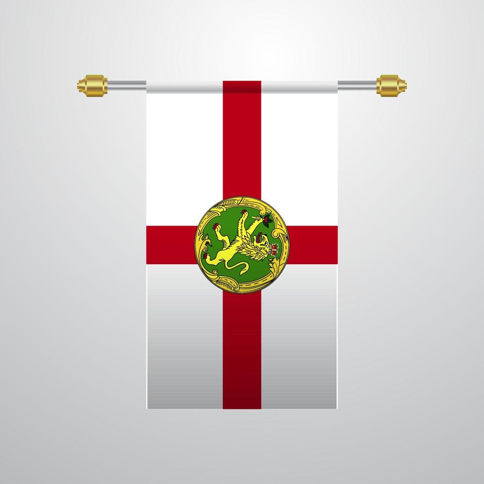 alderney hangende vlag vector