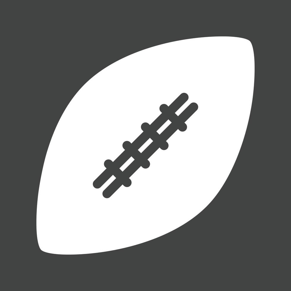 Amerikaans voetbal ii glyph omgekeerd icoon vector