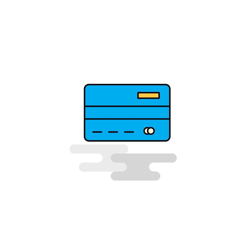 vlak credit kaart icoon vector