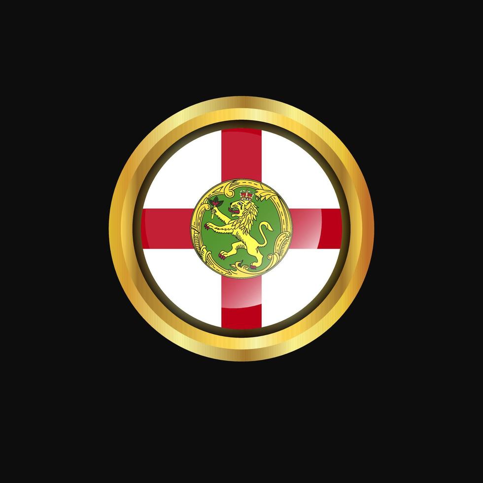 alderney vlag gouden knop vector