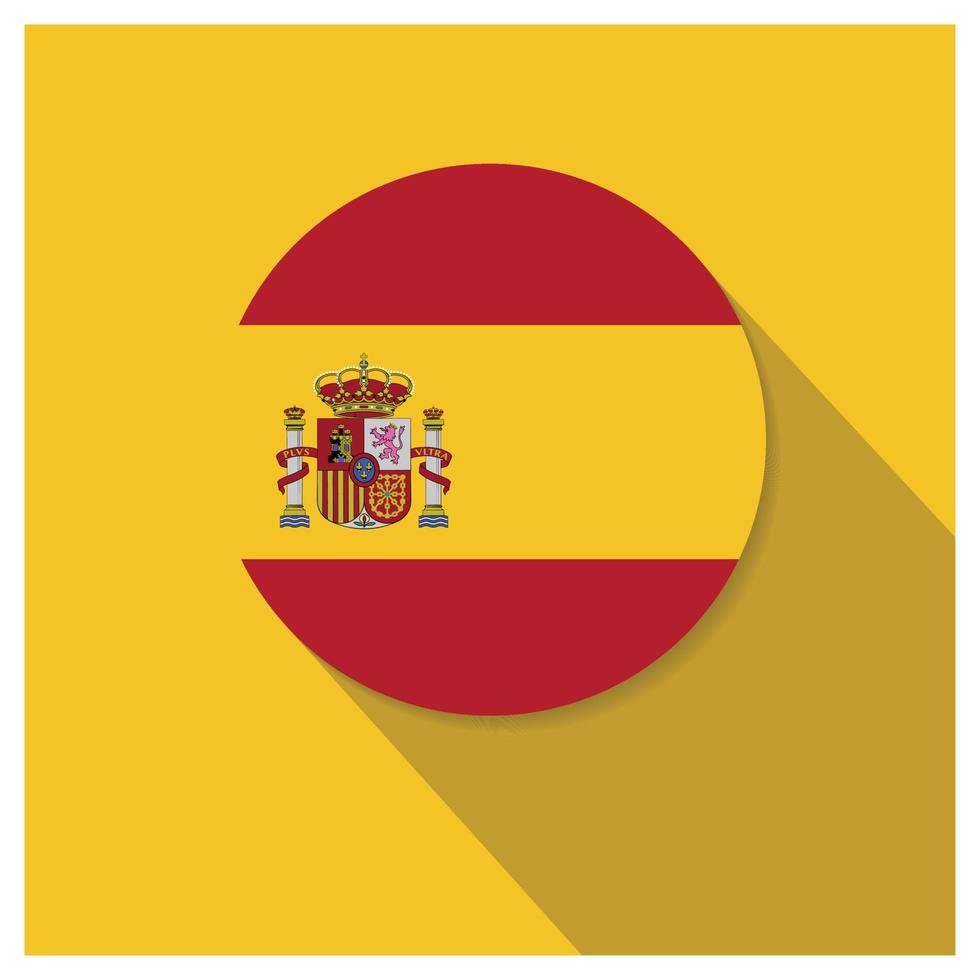 Spanje vlaggen ontwerp vector