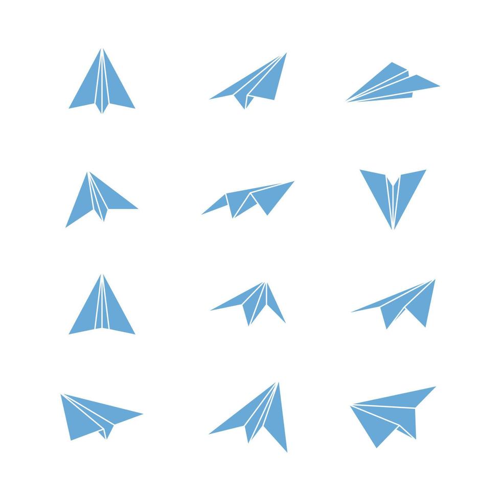papier vliegtuig vector pictogram ontwerp illustratie