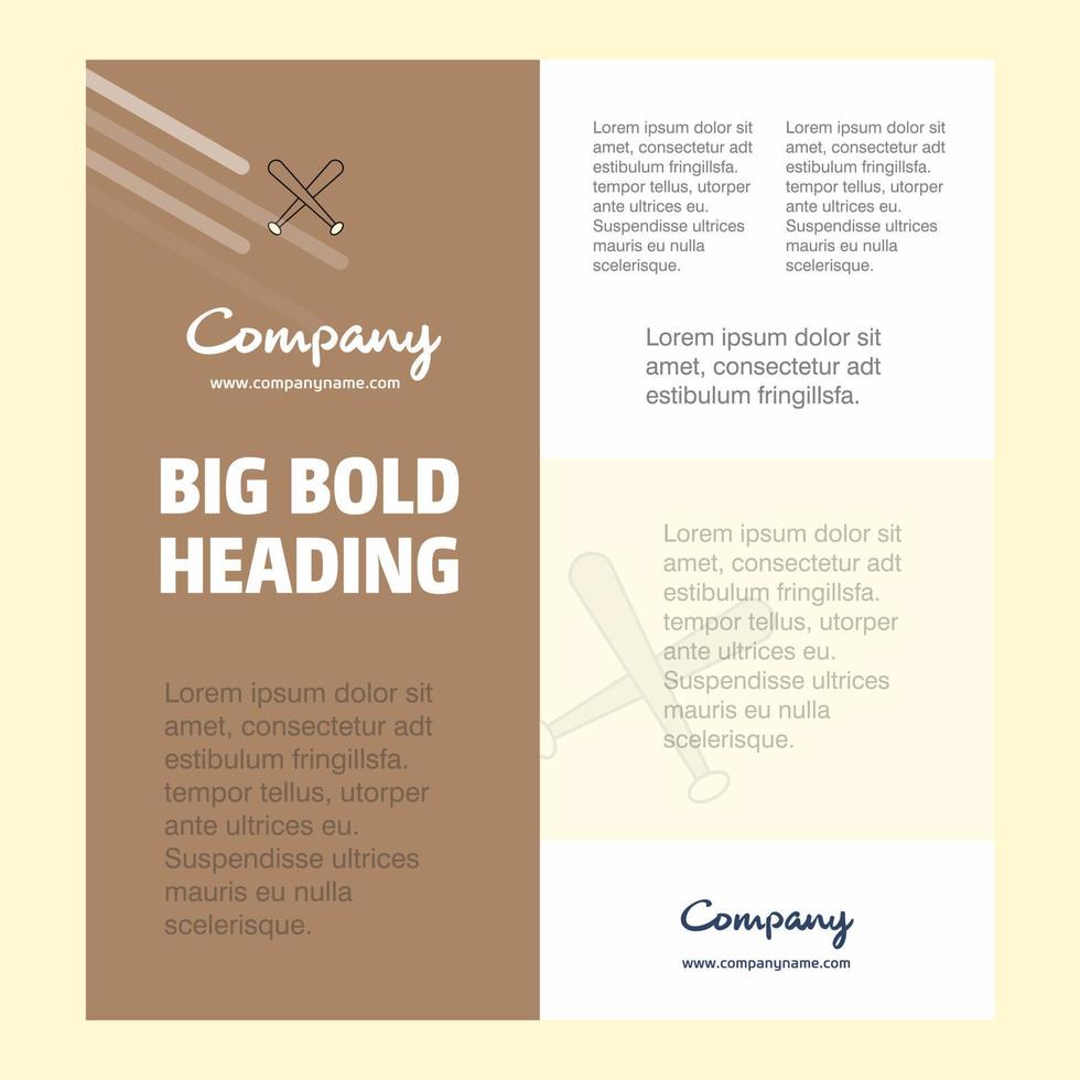 basketbal knuppel bedrijf bedrijf poster sjabloon met plaats voor tekst en afbeeldingen vector achtergrond