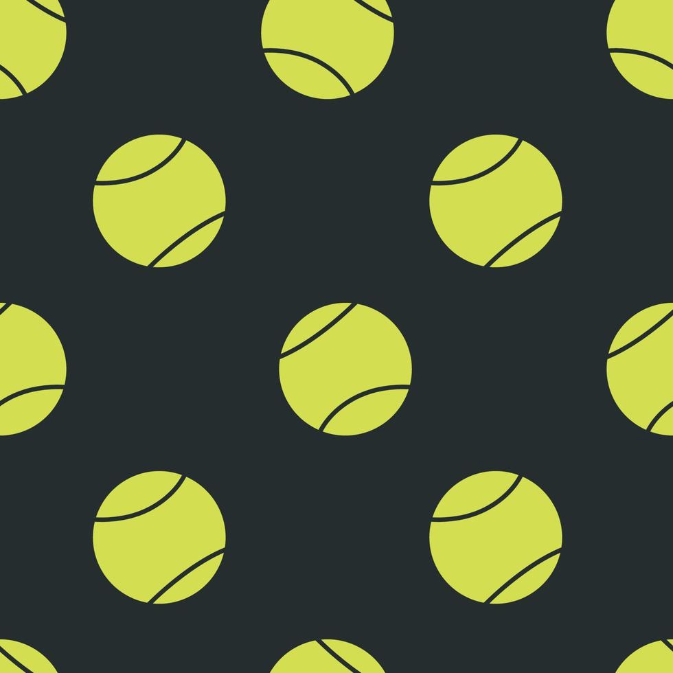 hand- getrokken naadloos patroon. tennis ballen vector