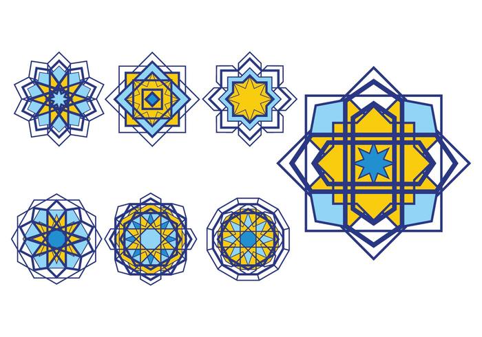 Islamitische Ornamenten Vector Set