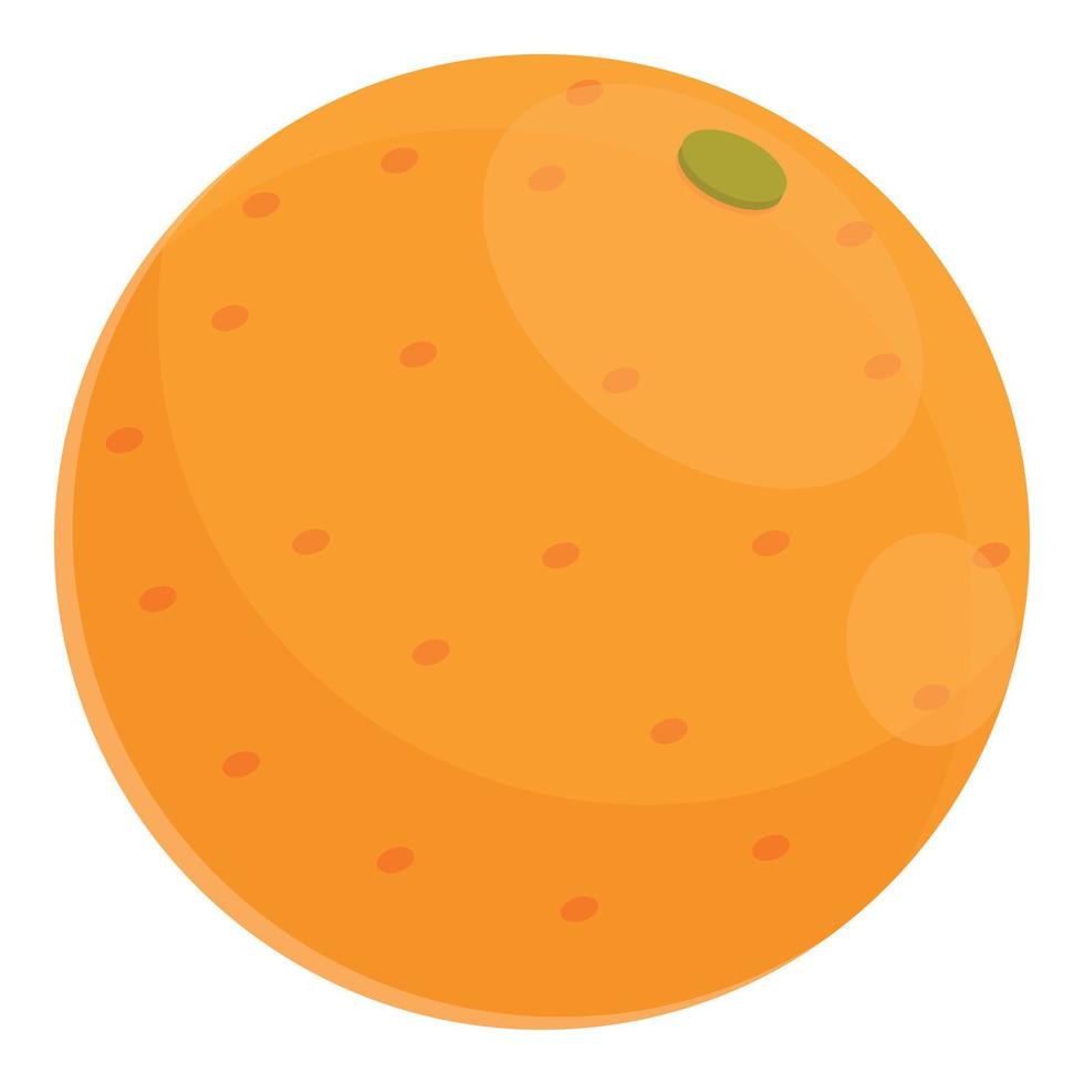 ontbijt oranje icoon, tekenfilm stijl vector