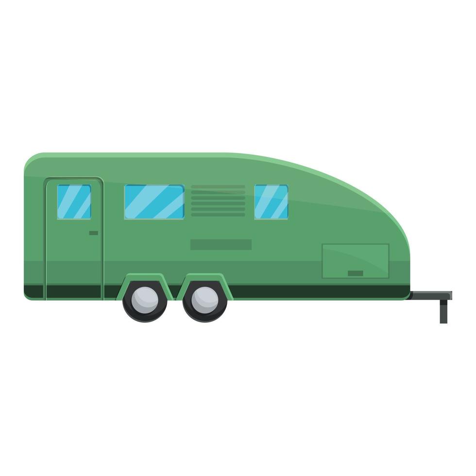 avontuur camper icoon, tekenfilm stijl vector