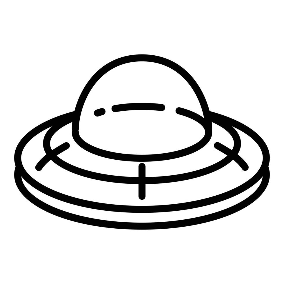 ufo schip icoon, schets stijl vector