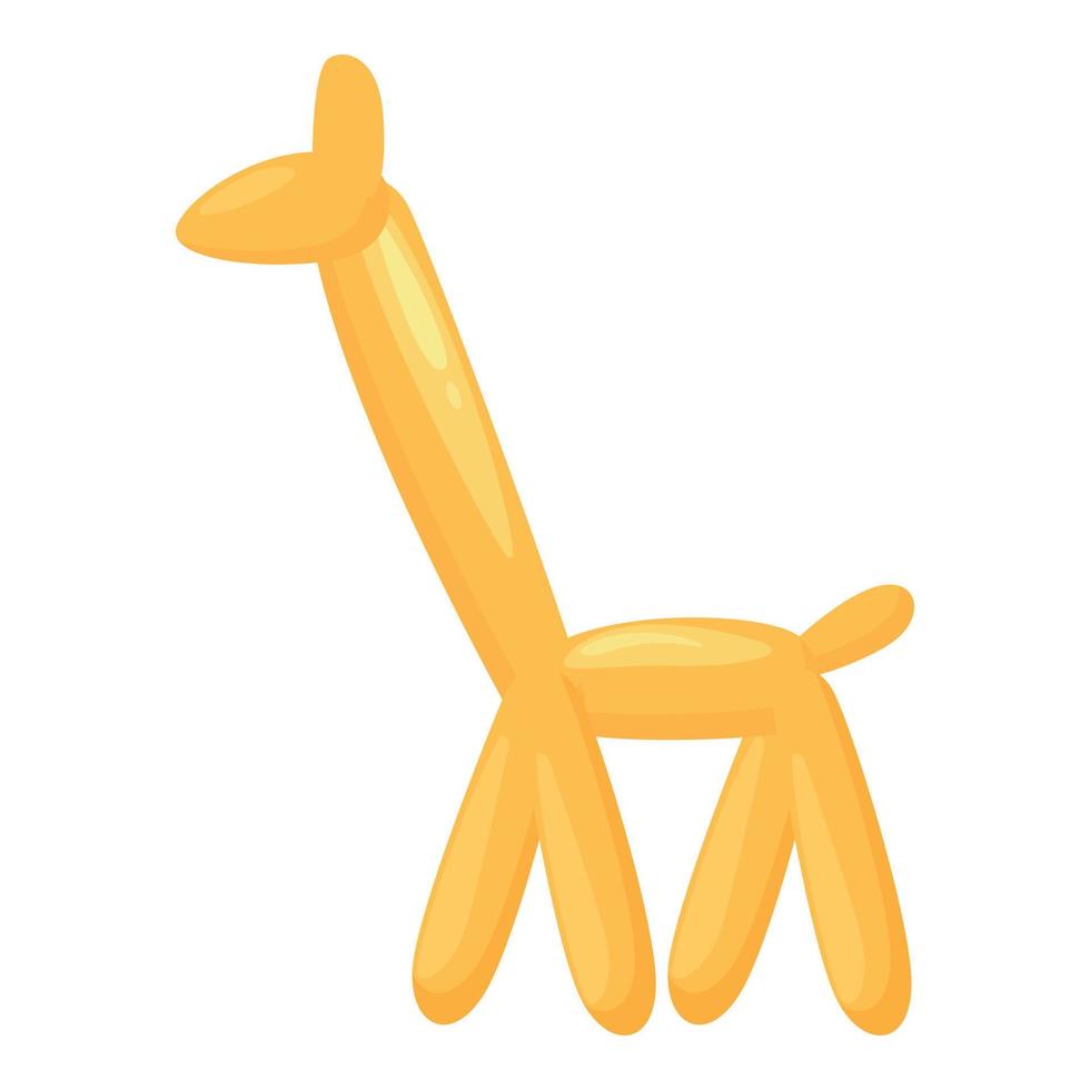 giraffe ballon icoon tekenfilm vector. dier speelgoed- vector