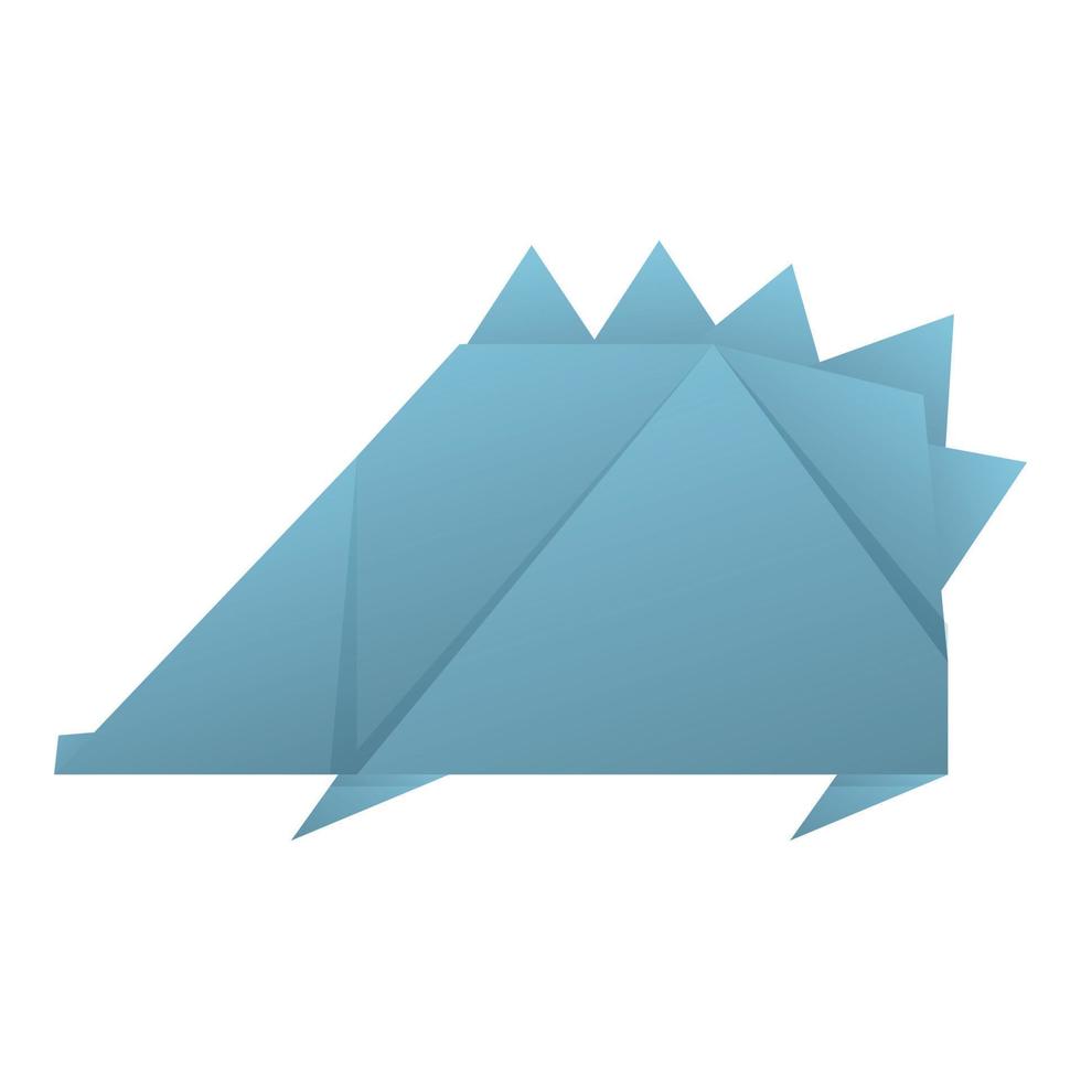 origami egel icoon tekenfilm vector. papier dier vector
