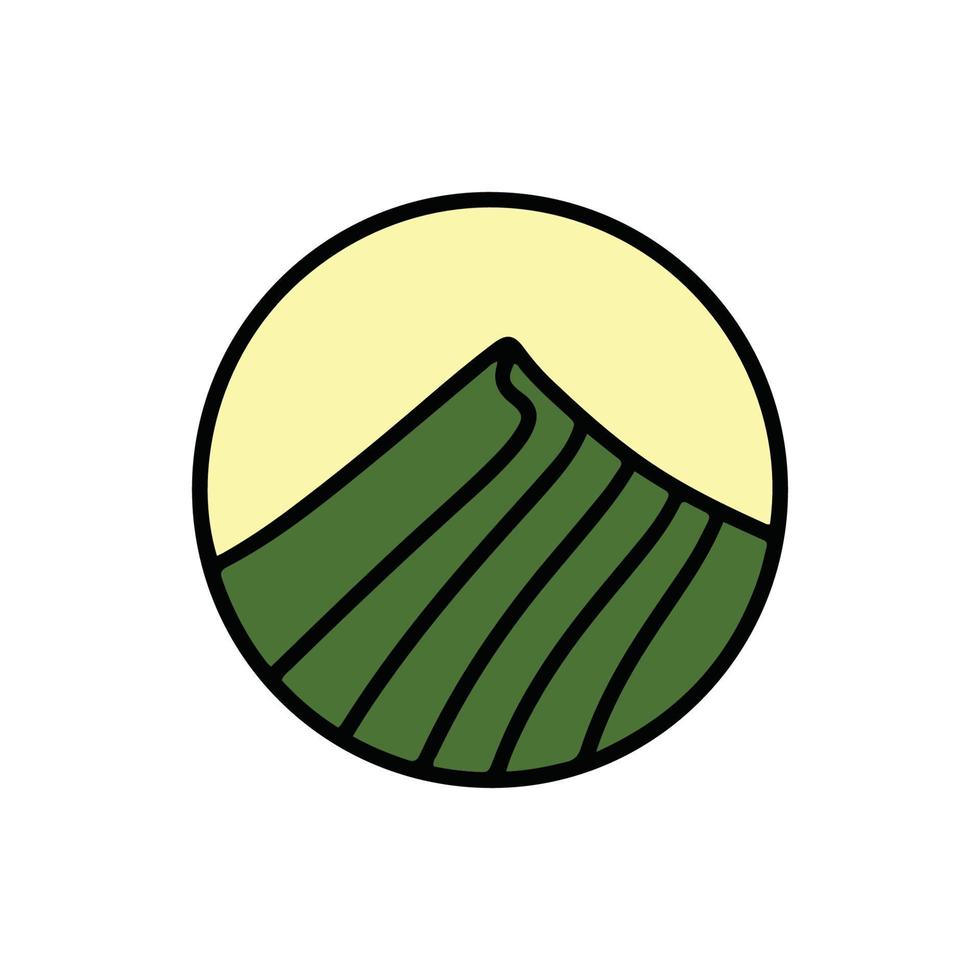 buitenshuis logo ontwerp sjabloon. strand zee icoon vector illustratie