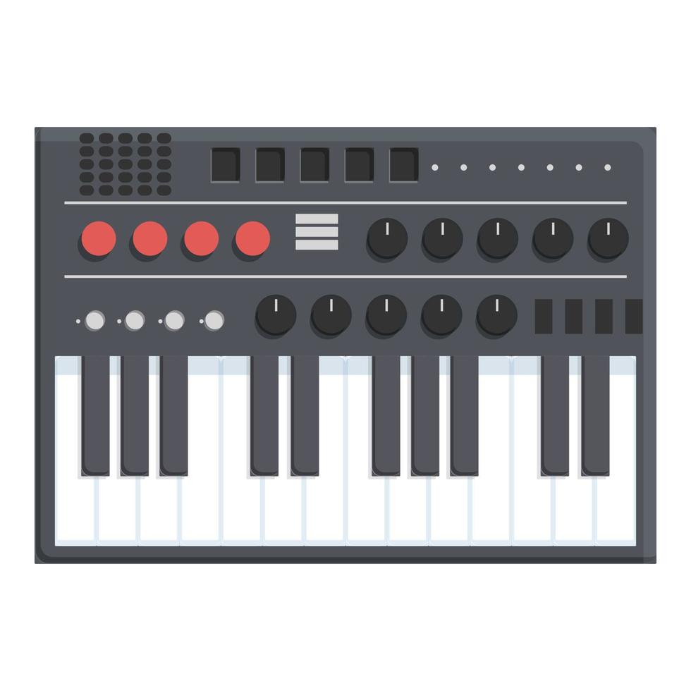 studio synthesizer icoon tekenfilm vector. dj muziek- vector