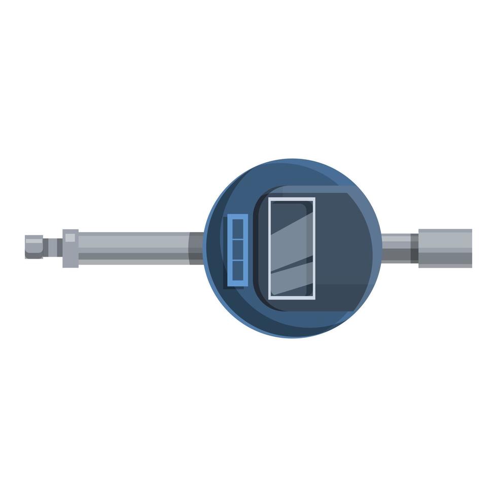 digitaal micrometer bouw icoon, tekenfilm stijl vector