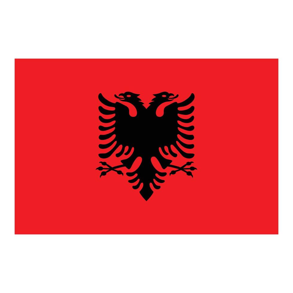 Albanië icoon tekenfilm vector. vlag kaart vector