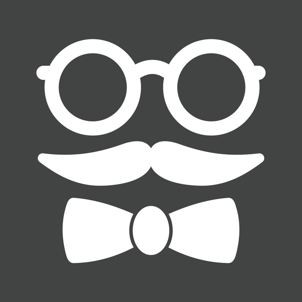 hipster stijl ii glyph omgekeerd icoon vector