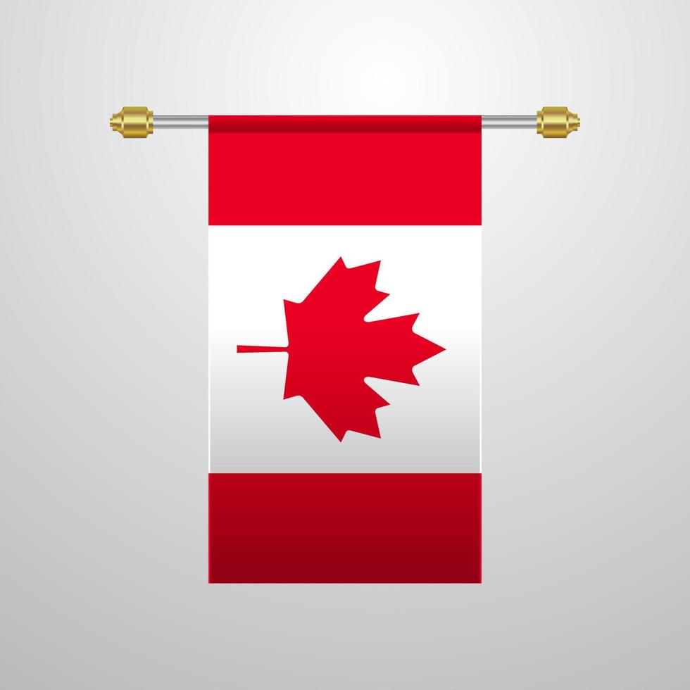 Canada hangende vlag vector