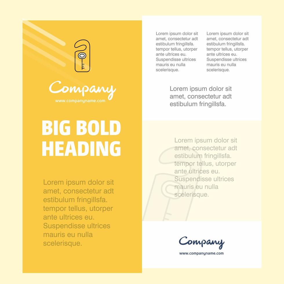 sleutel label bedrijf bedrijf poster sjabloon met plaats voor tekst en afbeeldingen vector achtergrond