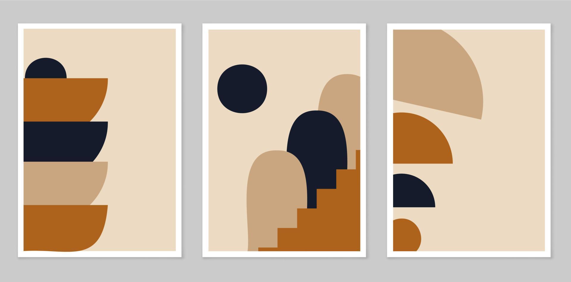 een reeks van abstract affiches. vector