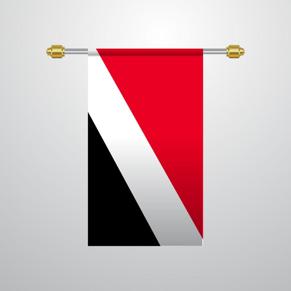 vorstendom van Zeeland hangende vlag vector