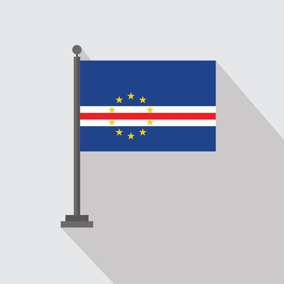 land vlag met creatief ontwerp vector