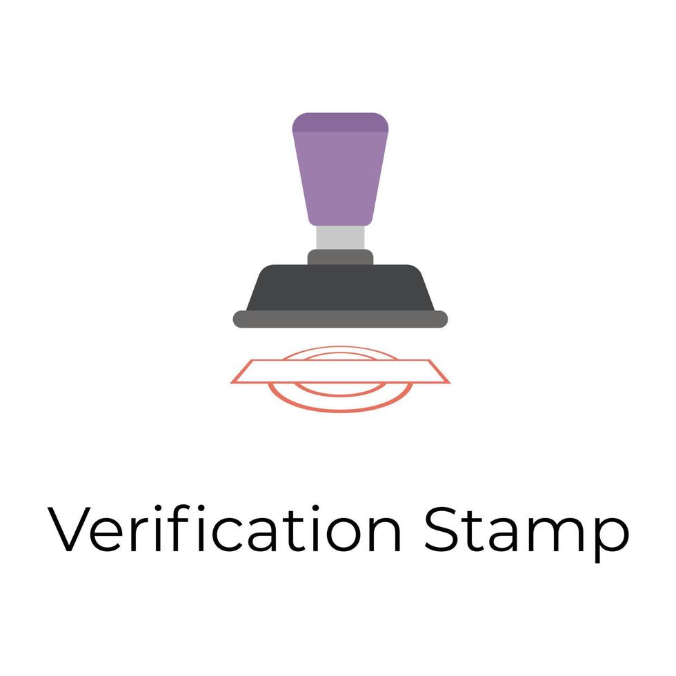 modieus verificatie postzegel vector