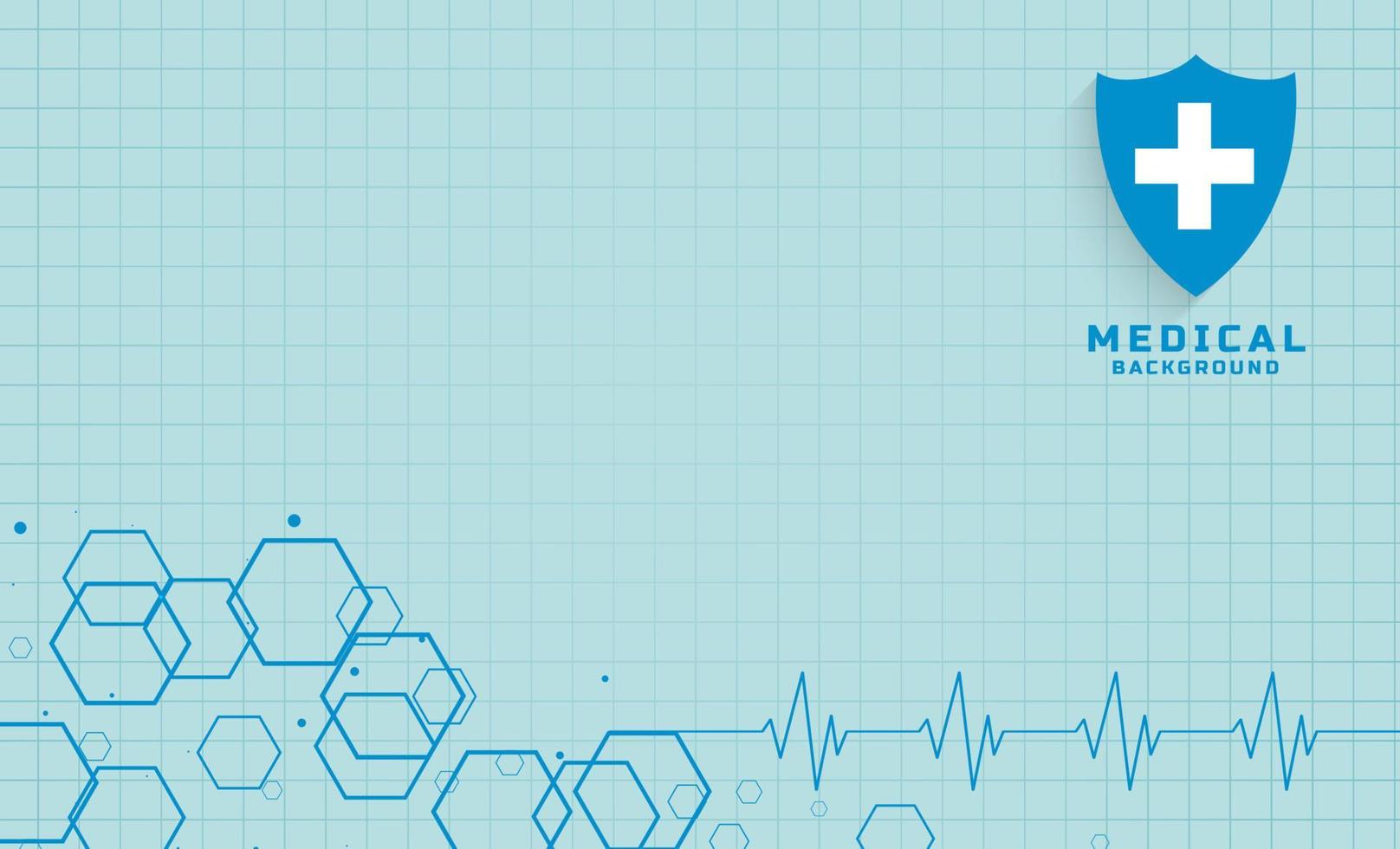 blauw gezondheidszorg en medisch wetenschap achtergrond ontwerp vector