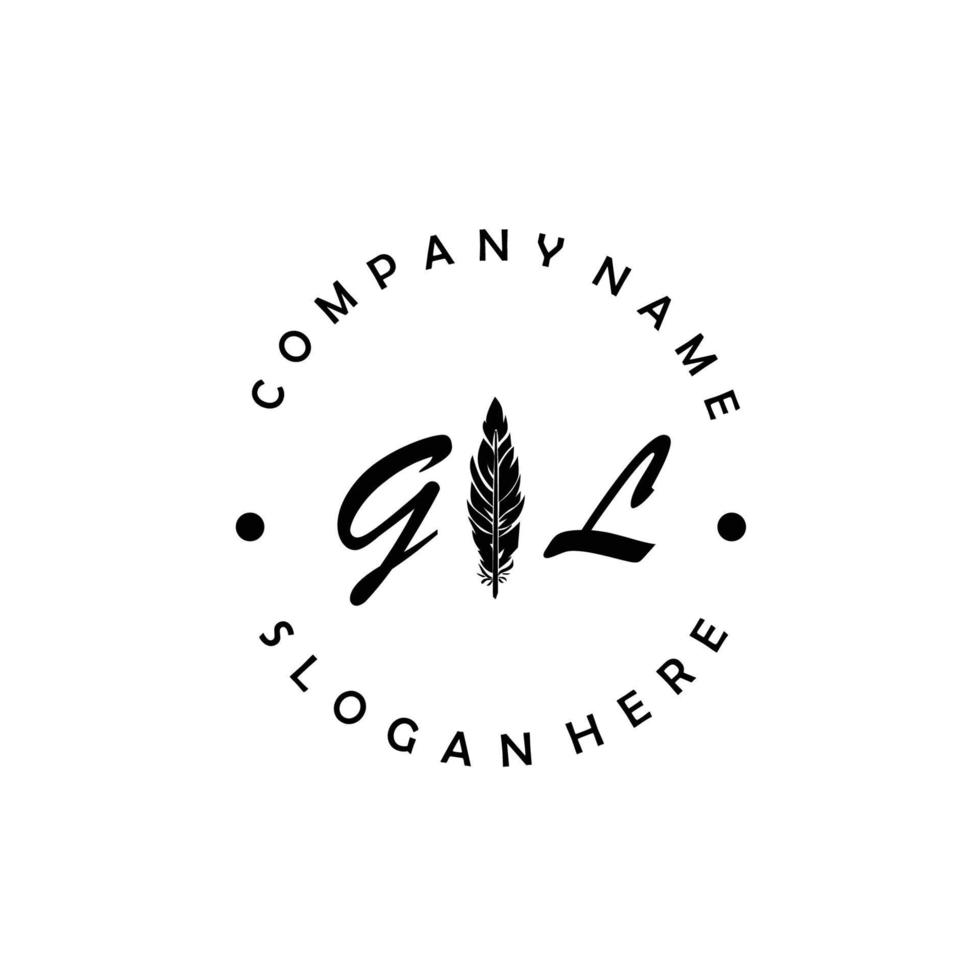 eerste g brief logo elegant bedrijf merk luxe vector