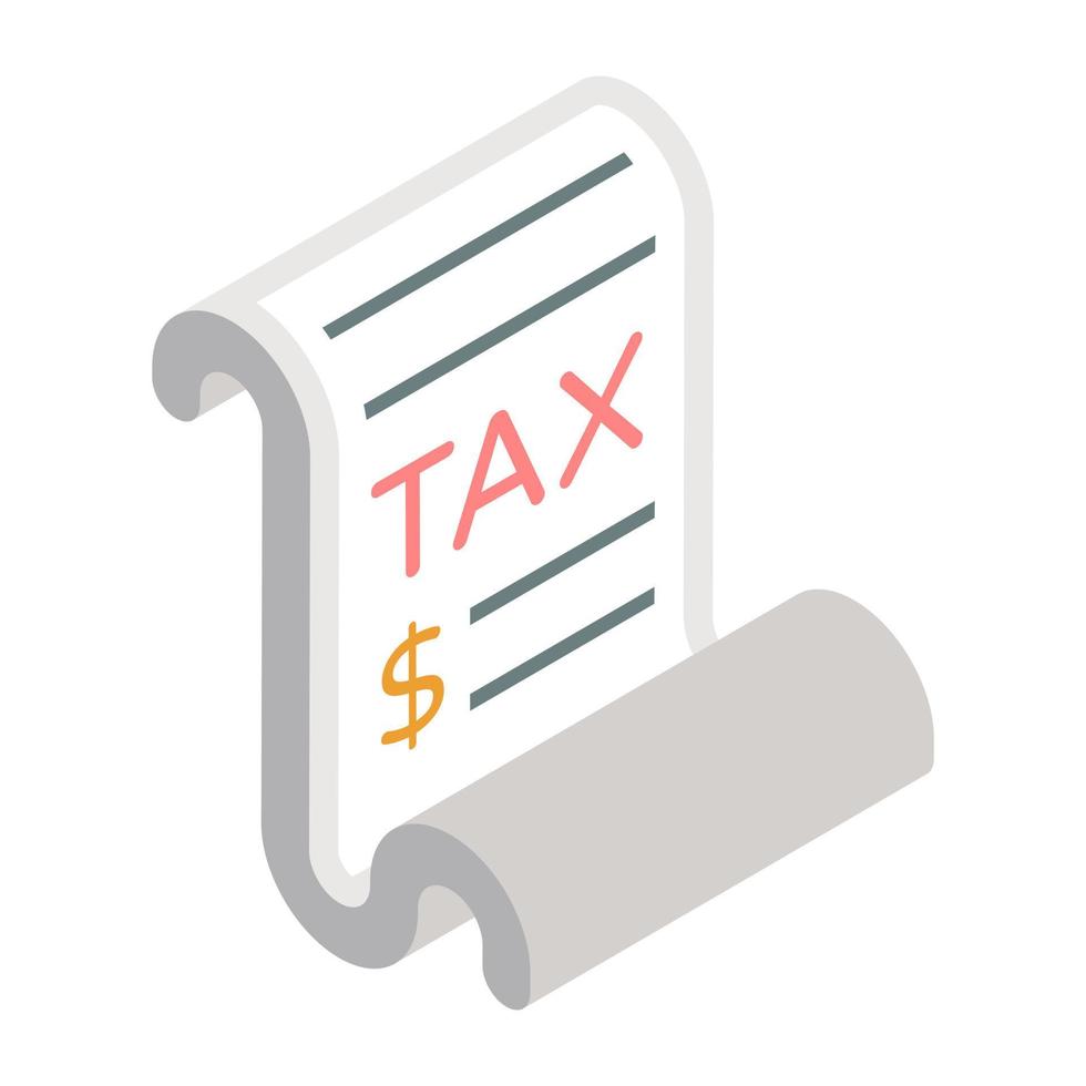 premie downloaden icoon van belasting papier vector
