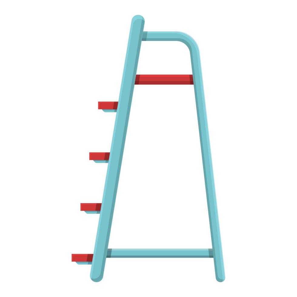 werk ladder icoon, tekenfilm stijl vector