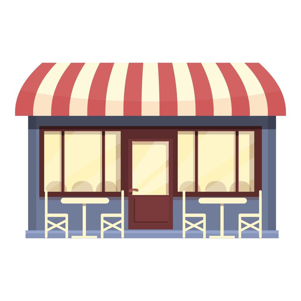 straat koffie cafe icoon tekenfilm vector. restaurant winkel vector
