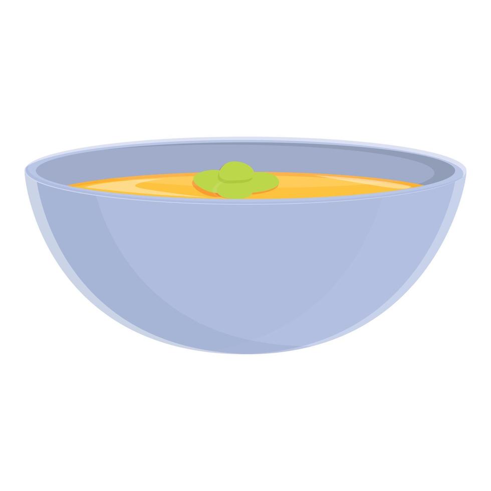 Turks groente soep icoon, tekenfilm stijl vector
